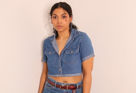 90s Reworked Crop Top |