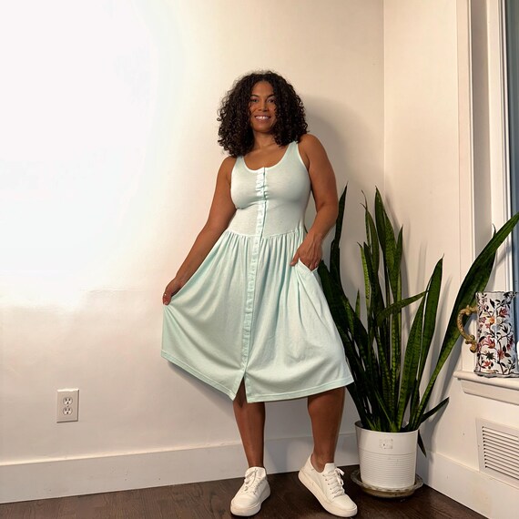 mint green jumper dress Sage green jumper-final sale JanieLanie