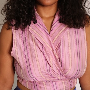 Blouse Pailletée Sans Manches Dana Buchman - Taille XL - Occasion Très Bon état
