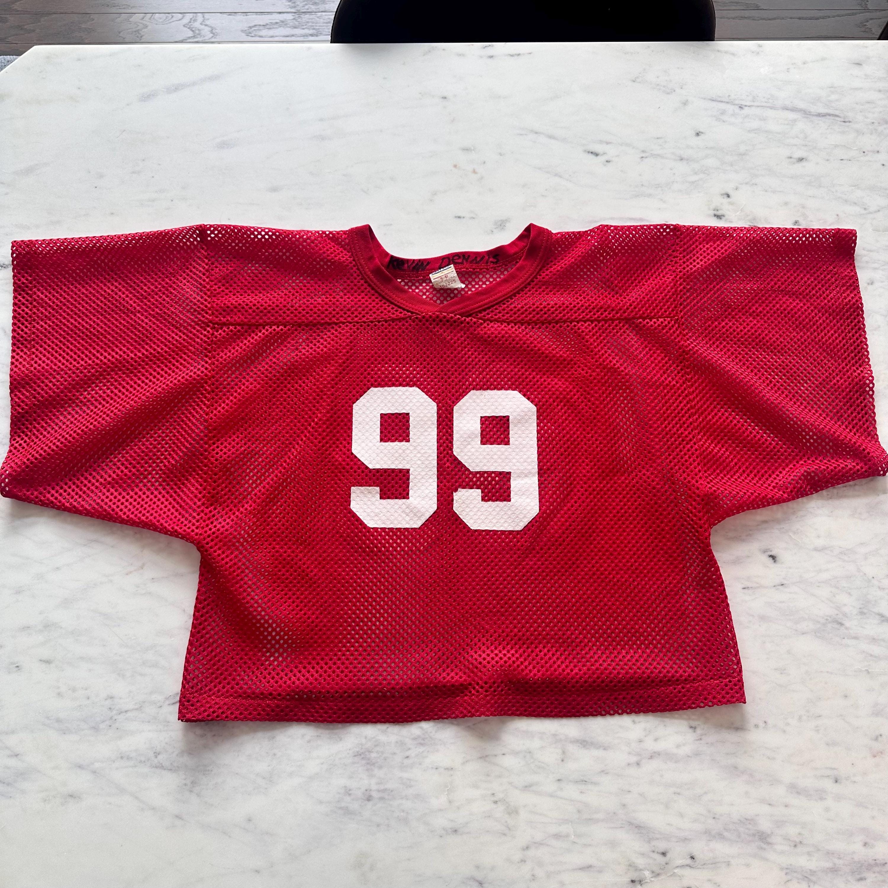Y2K Football Mesh Denim Jersey | Small Medium Large XL - Etsy