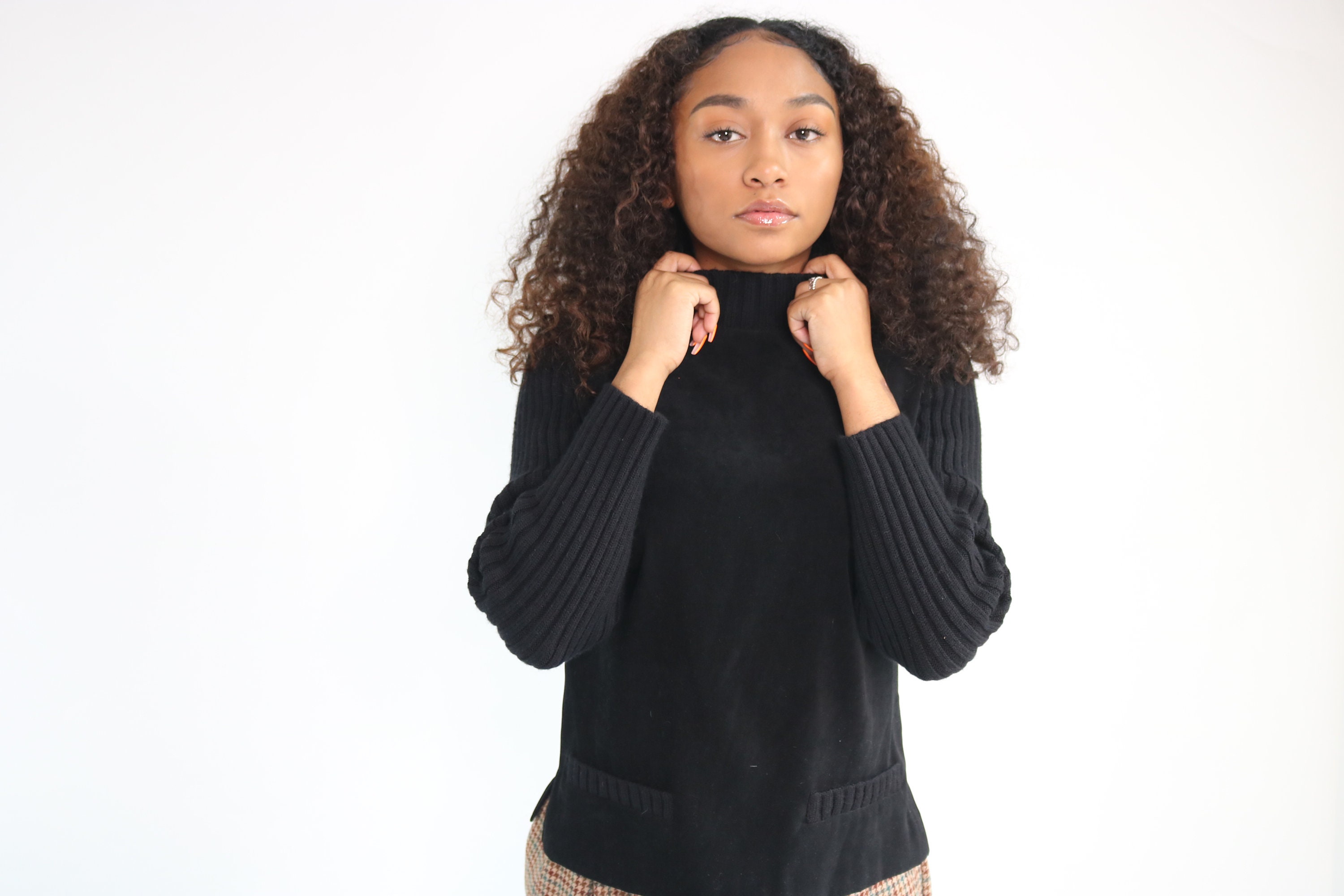 Black Turtleneck - Etsy