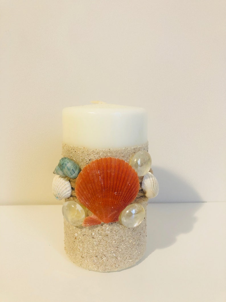 Beach candle candle set home decor beach themed wedding Etsy
