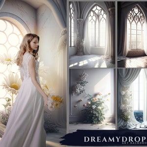 Dreamy Maternity Backdrop Bundle, 18 Natural Light Overlays, Studio Backdrops, Fine Art Textures, Photoshop White Room