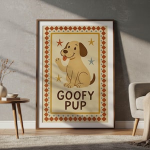 Funny Dog Wall Art Printable, Humorous Dog Digital Download, Pet Humor Illustration, Cute Animal Print, Dog Decor Instant Download