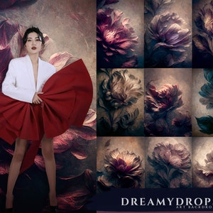 Floral Digital Backdrops, Maternity Backdrop Overlays, Studio Backdrop Overlays, Fine Art Textures, Photoshop Overlays, Texture Overlay