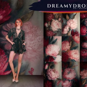 Vintage Floral Digital Backdrops, Maternity Backdrop Overlays, Studio Backdrop Overlays, Fine Art Textures, Photoshop Overlays, Floral Art
