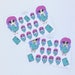 Plannergirl Chibi decorative planner stickers, hand drawn stickers, charecter stickers, scrapbooking, journalling, deco stickers