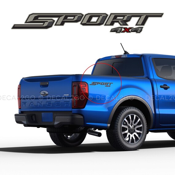 Set Of 2 Sport 4x4 Vinyl Decal For 2019 Ford Ranger Pickup Truck Bedside Oem Specs