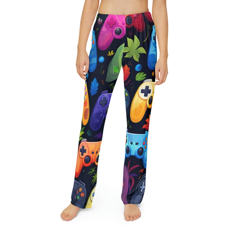 Gamer Kids Pajama Pants,gaming Controller Bottoms,fun Pajamas,trendy Pajama Bottoms,popular Kids