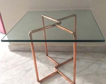 Metal Base | Copper Base for Coffee Table | End Table | Table base |  Indrustial table | Metal Table Legs | Steampunk Legs
