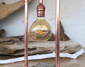 Concrete Lamp | Table Lamp | Desk Lamp | Bedside Lamp | Industrial Lighting | Edison | Steampunk | Copper Home Decor | One of a kind