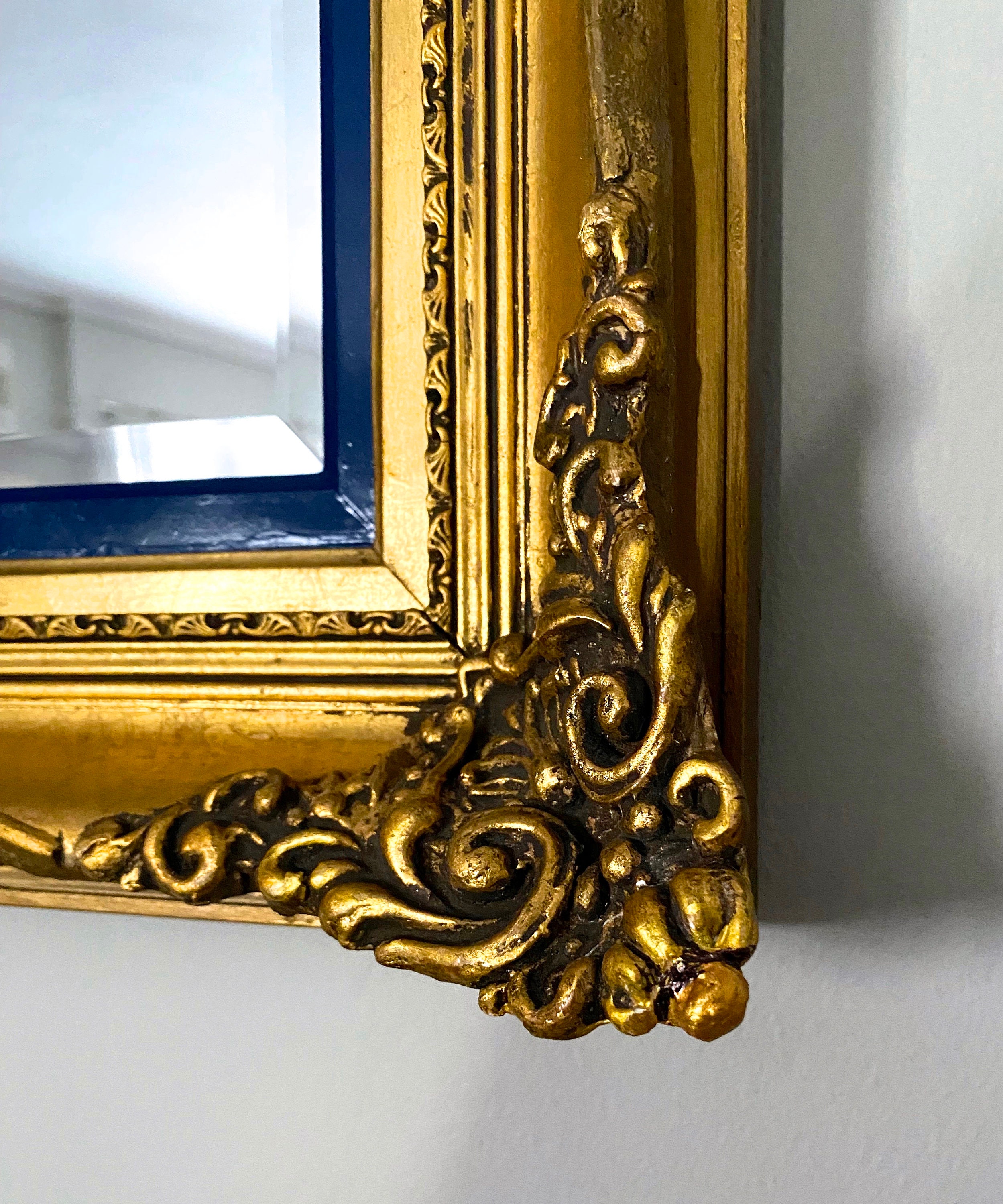 Beautiful Antique Mirror From the 40's Wall Mirror Vintage Gold Shabby ...