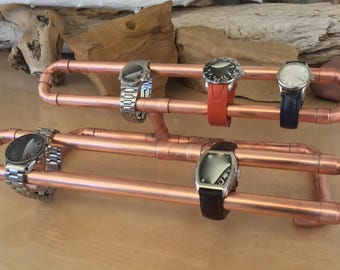 Wrist Watch Stand | Wrist Watch Holder | Copper Watch Display | Two-Level Stand | Minimal Stand |Accessories | Gift for Men | Gift for Women