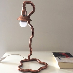 Table Lamp | Copper Lamp | Desk Lamp | BedSide Lamp | Modern Lighting | Copper Home Decor | Steampunk Lamp | One of a kind