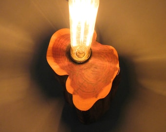 Table Lamp| Desk Lamp| BedSide Lamp| Entry Lamp| Wooden Lamp| Boho Lamp| Edison Lamp| Cedar Wood| Modern Lighting| Home Decor| One of a kind