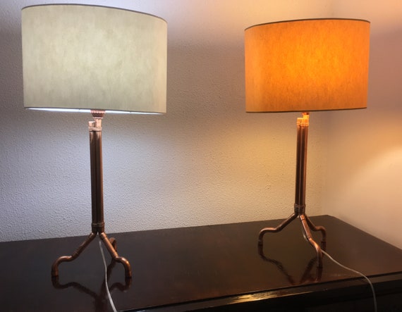 copper side lamp