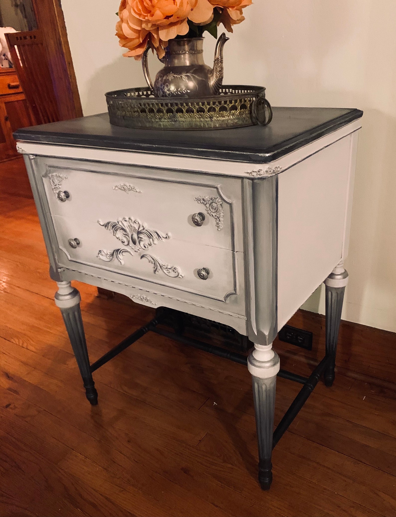 Upcycled Antique Sewing Machine Cabinet One of a Kind Accent | Etsy