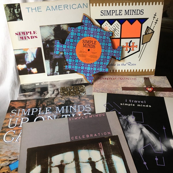 Simple Minds,  Sparkle In The Rain,  Once Upon A Time, New Gold Dream, Breakfast Club Soundtrack, I Travel, The American, Celebration..  LP.