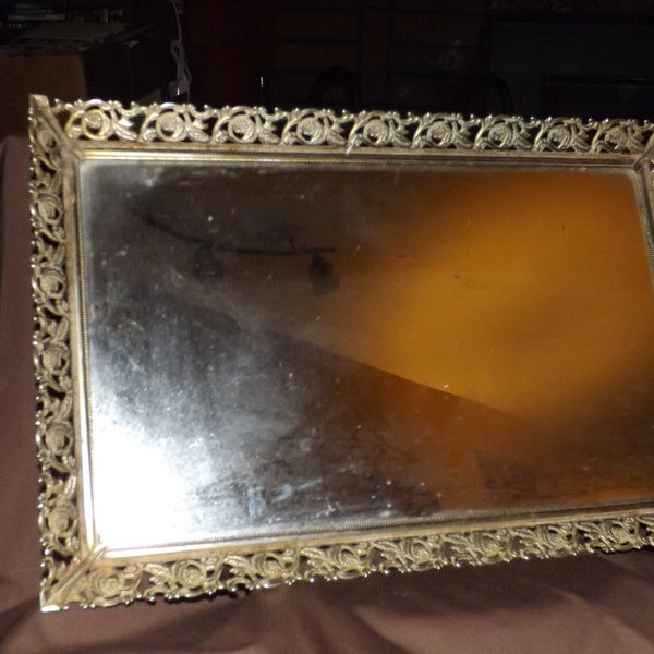Vintage Mirror Tray