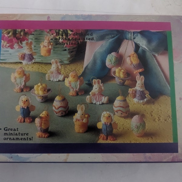 Miniature Easter ornaments set of 18