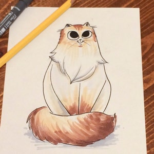 Original Katzen Kunst
