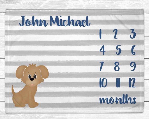 Dog milestone blanket hotsell