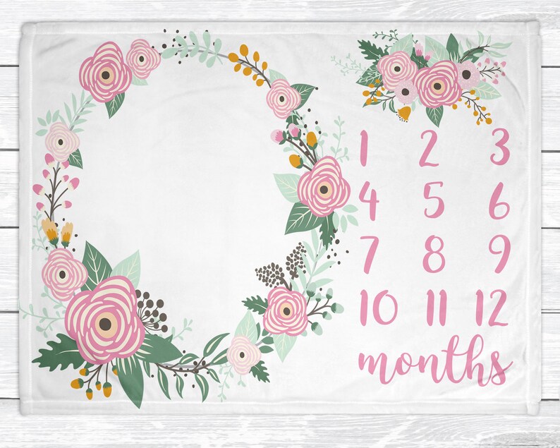 etsy baby milestone blanket