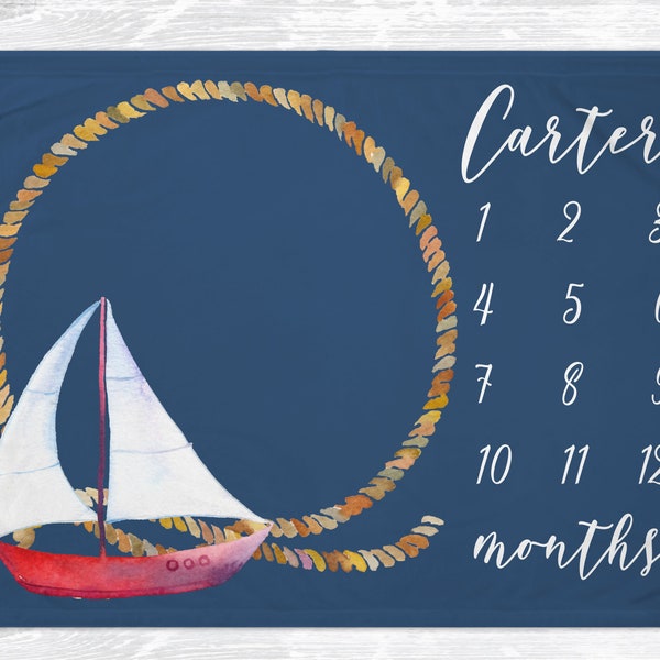 Nautical Blanket Etsy