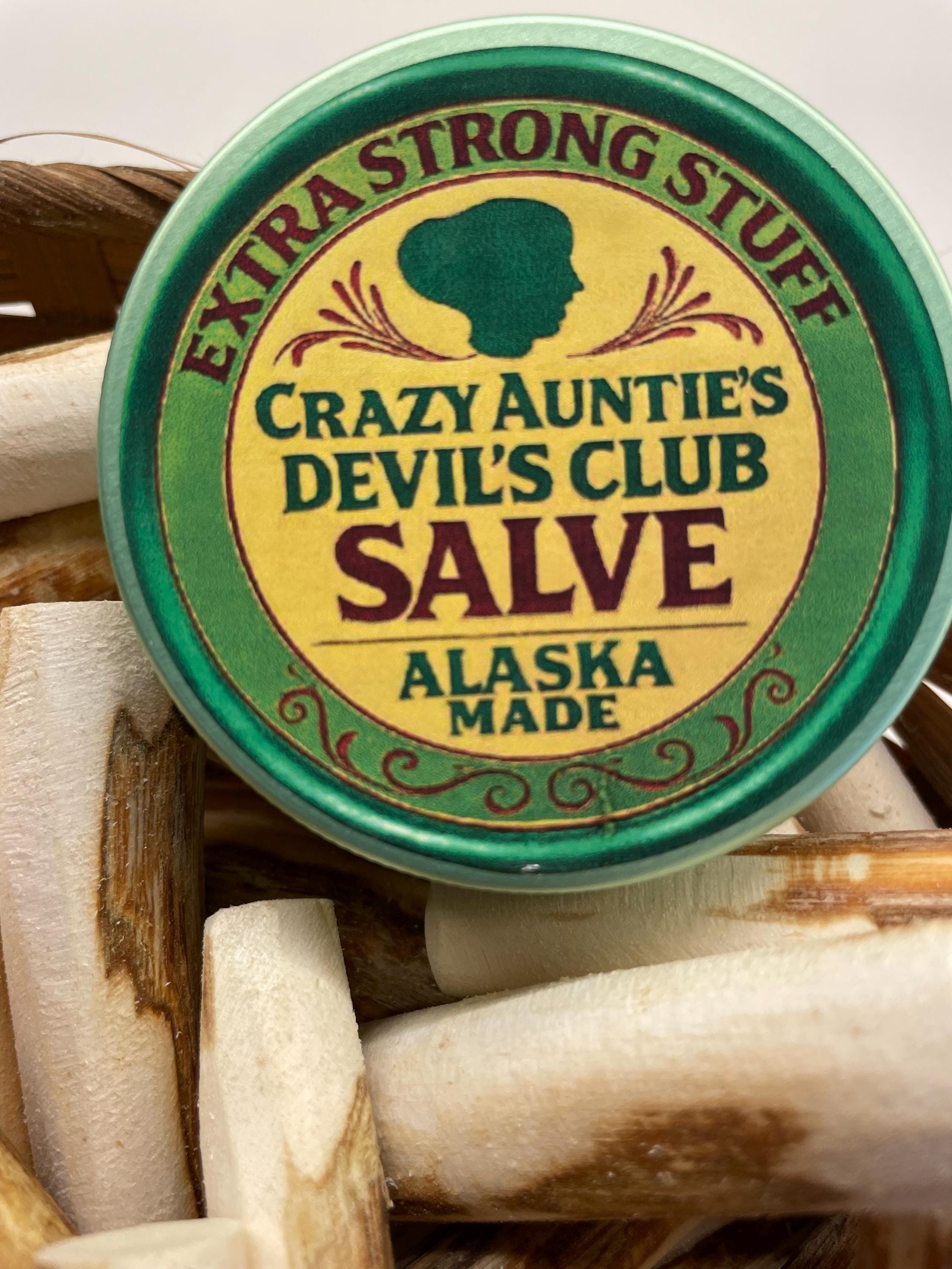Crazy Auntie's Extra Strong Devil's Club Salve - Alaska Wildcrafted Joint & Muscle Balm