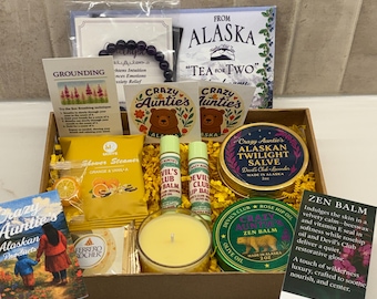 Galna mosters Alaska självvårdspresentask – Zen Alaskan-present - Avslappningsset