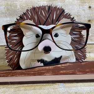 Hedgehog eyeglass holder