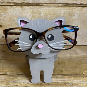 Cat Glasses Holder, Customized Cat Gift, Glasses Holder Animal