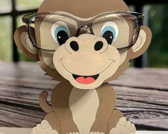 Monkey eyeglass holder