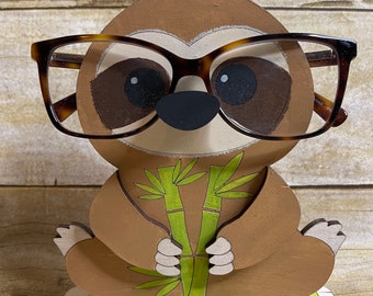 Sloth eyeglass holder