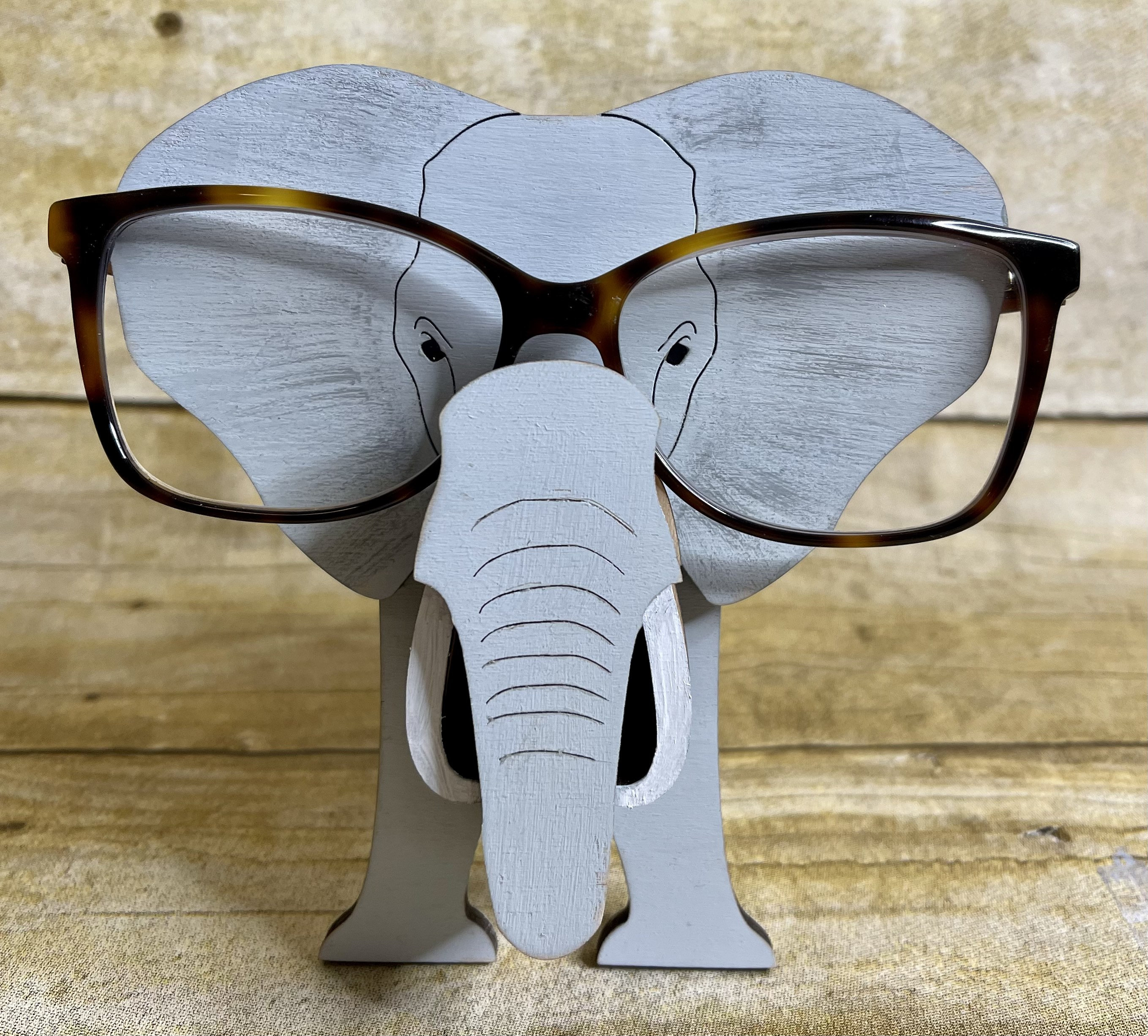 Elephant eyeglass holder