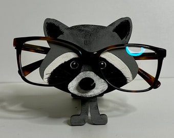 Raccoon eyeglass holder