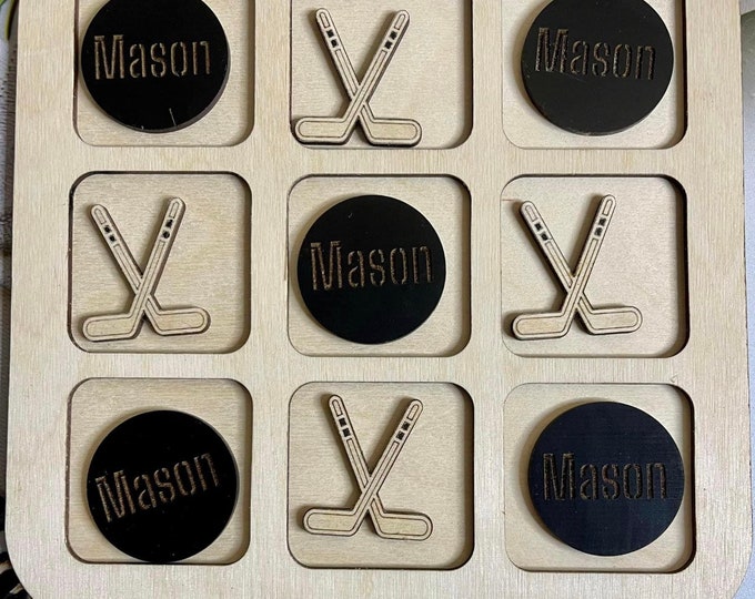 Hockey Tic tac toe board
