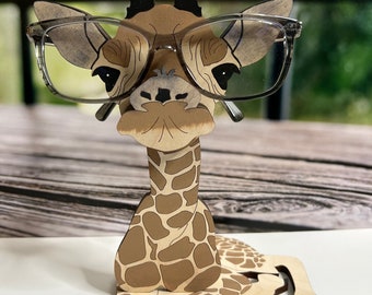Giraffe eyeglass holder