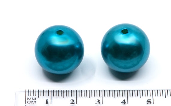 20MM Blue Tablet Chunky Bubblegum Beads, Acrylic Beads in Bulk