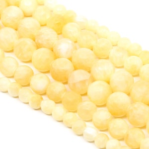 Sugar Cookie Cream Jade Natural Stone Dyed Beads...Full Strand....6mm-10mm...Cream Jade...