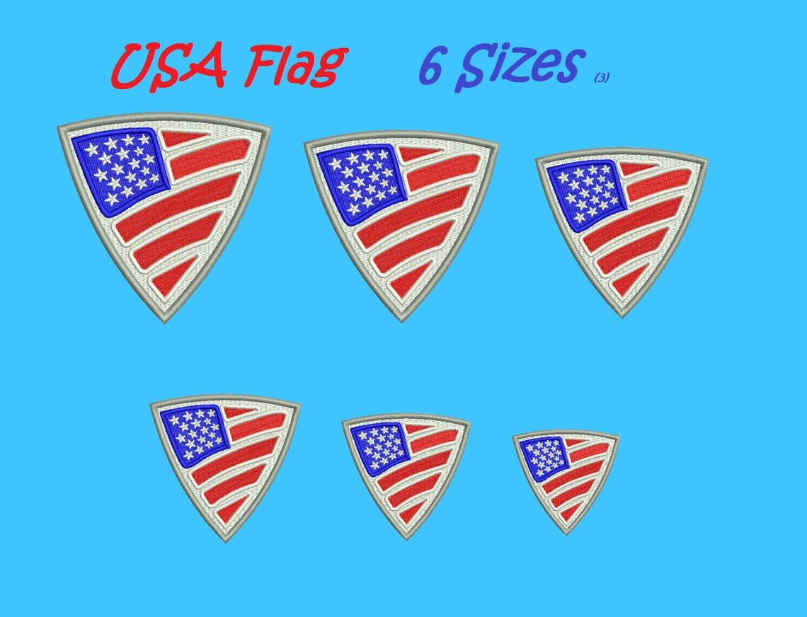 Usa flag embroidery designs aplique unites states flag design  etsy