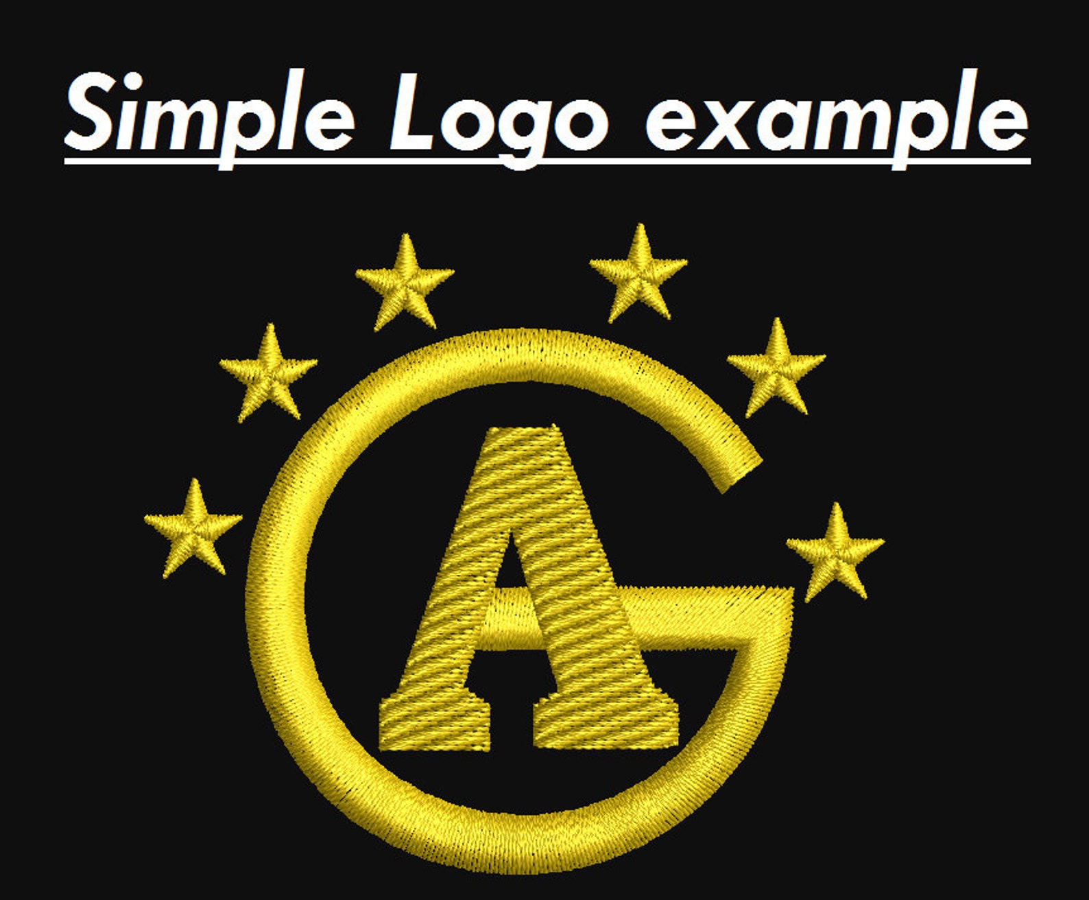 Custom Digitizing Embroidery Design Simple Logo Best Quality Etsy