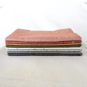 Art Gallery Fabrics Seedling 2 by Katarina Roccella, Fat Quarter Bundle Pre-Cut, Blender Fabric Low-Volume Quilting Cotton, 8 Total FQs