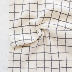 Garngefärbte Baumwollstoffe von Fableism Versorgung Craft von der halben Hof, Gittergewebe, ideal für Quilts, Dekor & Kleidung / Fast Versand Carbon