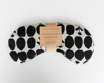 Weighted Eye Pillow, Cotton Linen Mask, Hot Cold Therapy