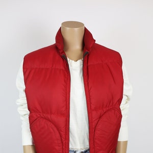 70s SIERRA DESIGNS PUFFER vest red down size small