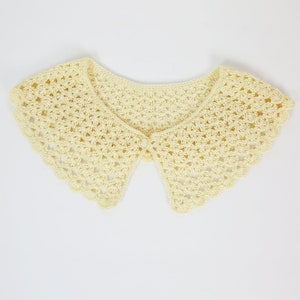 50s HAND TATTED COLLAR lace cream
