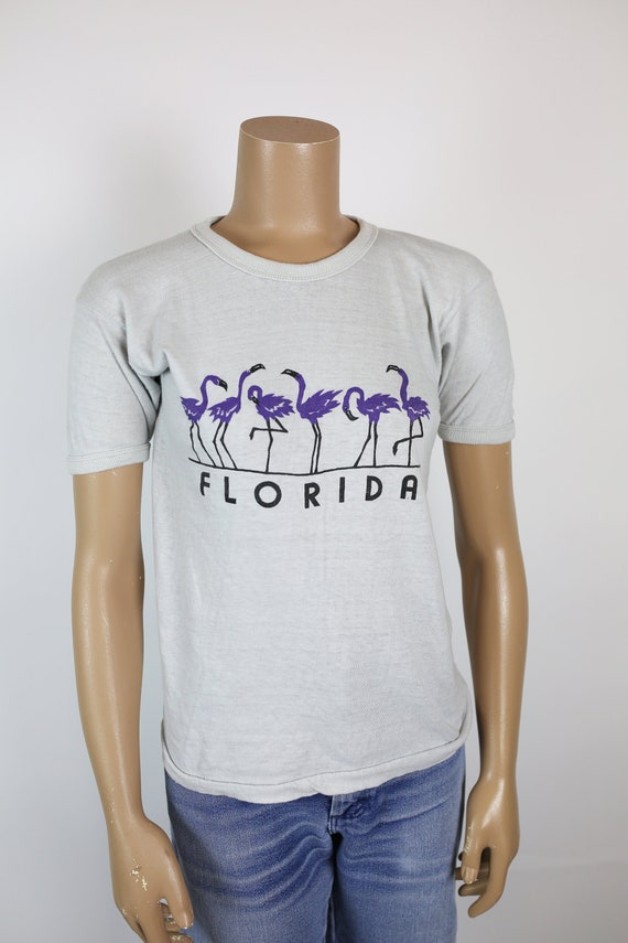 Vintage 80s flamingo t-shirt - Gem