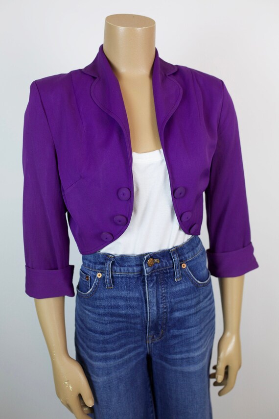 40s JOYCE CHICAGO JACKET purple size small - image 1