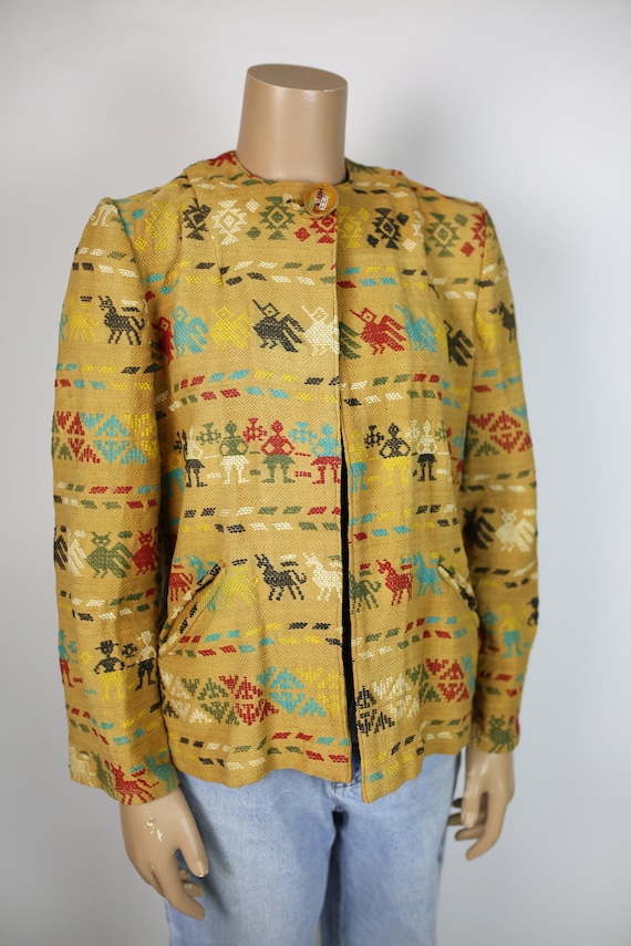 50s SOUTHWESTERN JACKET cotton size small rare